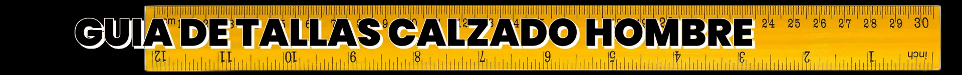 Guia tallas calzado hombre